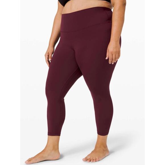 Lululemon Align Pant II 25" Leggings Cassis High Rise Stretch Sz 18 - Picture 5 of 12